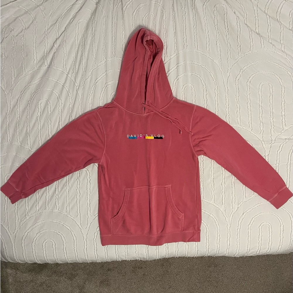 David’s Vlog Pink Hoodie